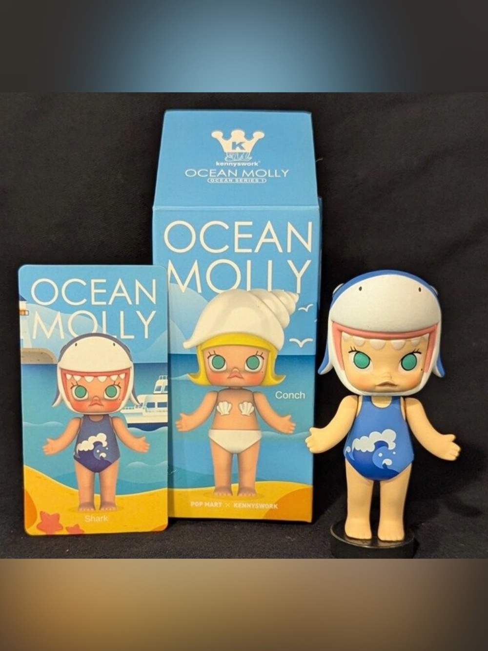 RARE Pop Mart x Kennyswork "Shark Molly”Ocean Series